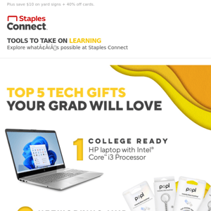 TECH your grad gift to the next level.
