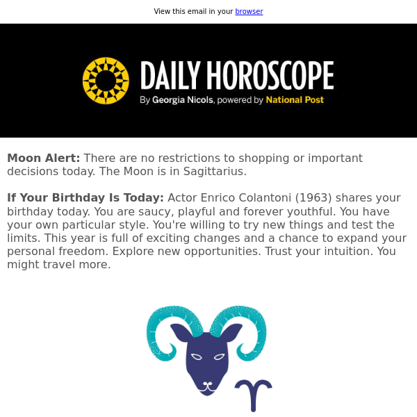 Your horoscope for February 14