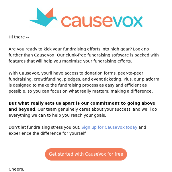 Power up your fundraising with CauseVox