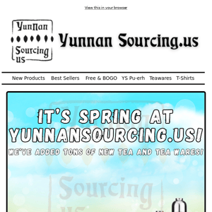 😎 2024 Spring Teas, New Tea Wares and Great BOGO Offers At YunnanSourcing.us!