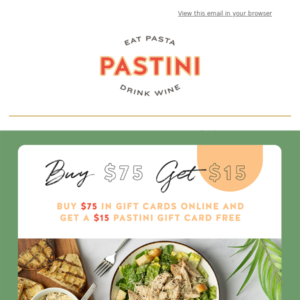 Introducing our Online Spring Gift Card Deal!