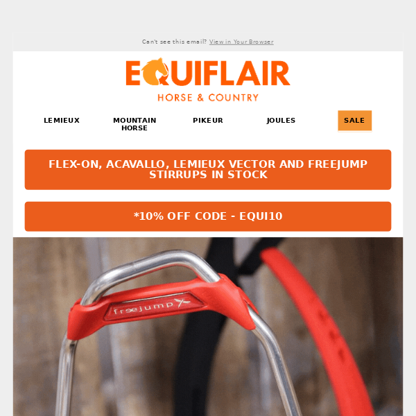 Hey Equiflair Saddlery, Thinking About New Stirrup Irons?