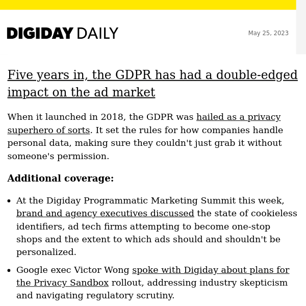 5 years in, GDPR has had double-edged impact on ad market