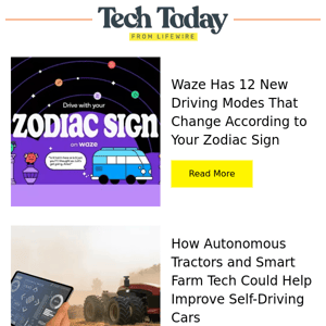 Drive By Zodiac Sign, Smart Farm Tech, and More