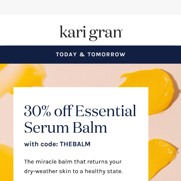 30% Off Essential Balm | 2 Days Only