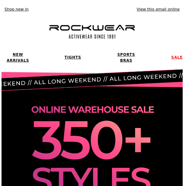 350+ Styles From Only $16 🎉 - Rockwear Australia
