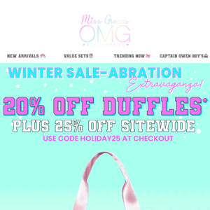 NEW MARKDOWNS✨: 20% Off Best Selling Duffle Bags