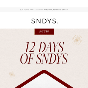 12 Days Of SNDYS | Day Two Offer 🎄