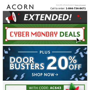 Cyber Mon EXTENDED: Free Shipping!