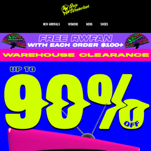 UP TO 90% OFF WAREHOUSE CLEARANCE STARTS NOW 🔥 💸