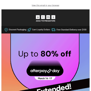 Afterpay Day Sale EXTENDED 🛍️ Get something for Easter 🪺