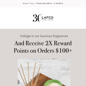 Receive 2X reward points!