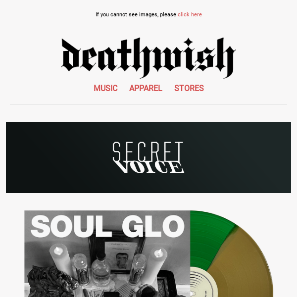 Soul Glo Repress 📡 New Cave In Merch, Militarie Gun Vinyl, Umbra Vitae Merch & more!