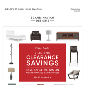 Clearance Savings ⏰ End Monday