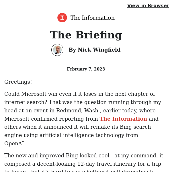 The Briefing: Microsoft Might Keep Losing in Search and Still Win