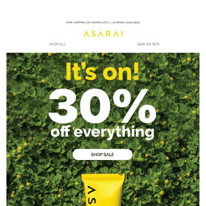 30% OFF for Earth Day