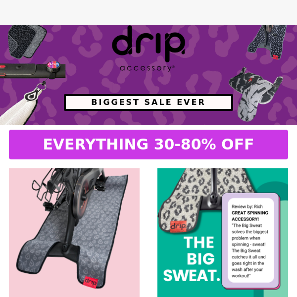Up to 80% off DRIP ACCESSORY's BIGGEST SALE EVER!