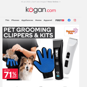 The Best Care for Your Pet's Hair | Up to 71% OFF Trimmers & Grooming Kits*