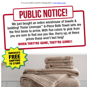 6-Piece Towel Set Under $15!