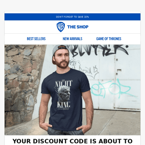 Hurry! Your 15% off Discount Code is About to Expire