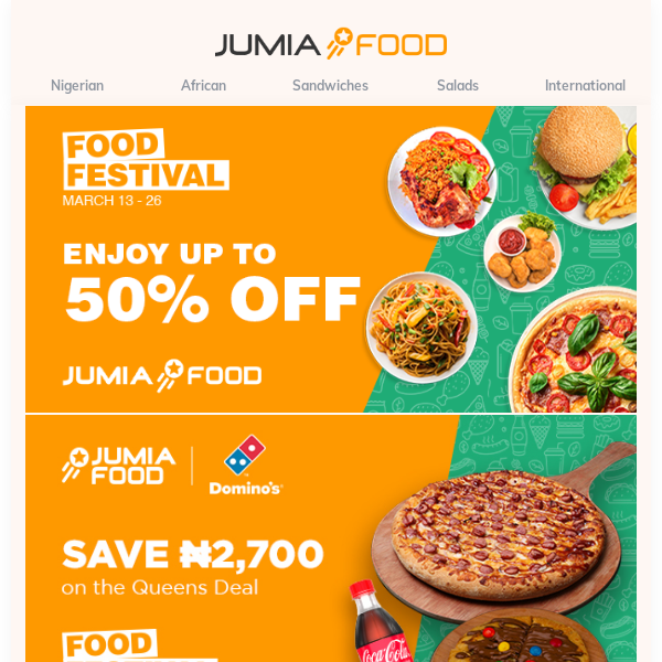 Jumia Food Fest is LIVE! 🥳💃