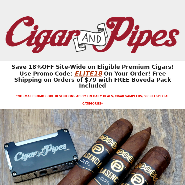 Elite Cigar Savings! This Weekend ONLY!