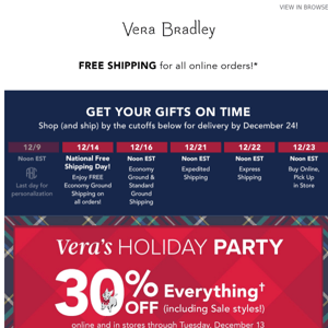 Shop, save and be merry with 30% OFF!