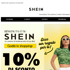 Benvenuto in SHEIN!