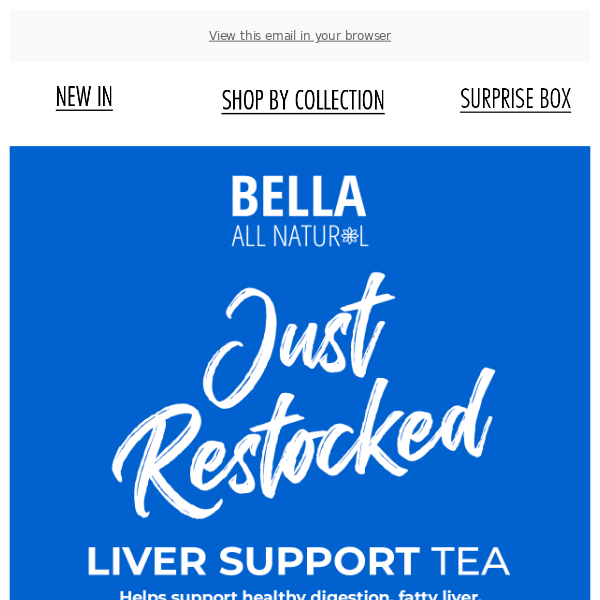 Our Liver Support Tea just RESTOCKED! 🍃