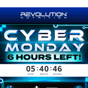 6 Hours Left | Cyber Monday!
