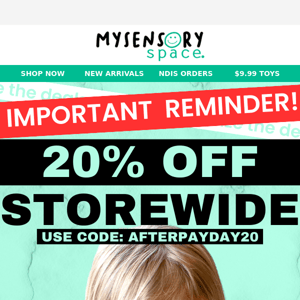 Important Reminder 🎁 AfterPay Day!