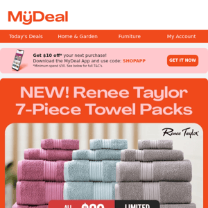 FRESH DROP ALERT: Renee Taylor Towel Packs 🛀