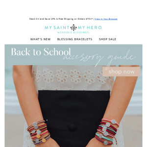 Find the Perfect Back to School Accessory at Saint My Hero 💪