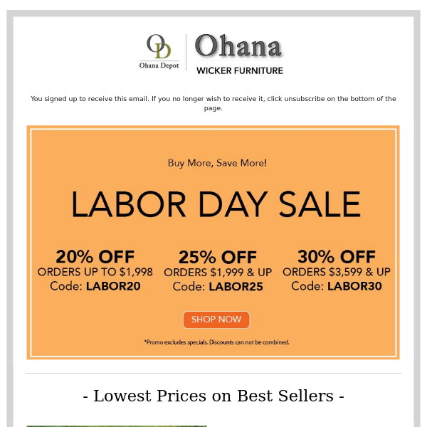 Labor Day Sale - Up to Extra 30% Off