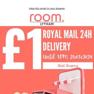 £1 DELIVERY 🚚 Only Until 3PM Tomorrow!