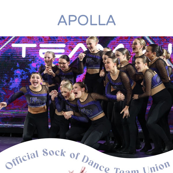 Apolla Is the Official Sock of Dance Team Union!