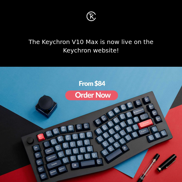 The Keychron V10 Max QMK Wireless Custom Mechanical Keyboard With