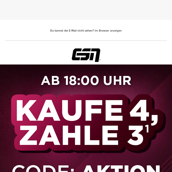 Kaufe 4, zahle 3 🤩 Die Aktion für deinen ESN Vorrat 💪