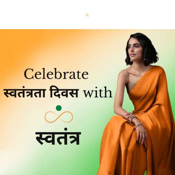 Hey Swtantra, Unleash Your Patriotic Style: Celebrate Independence Day with Swtantra Sarees🧡🤍💚