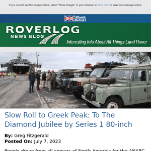 ROVERLOG Issue 280 - The Latest In Land Rover News From Atlantic British Ltd.