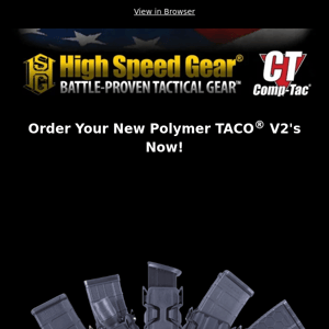 New TACOs from High Speed Gear