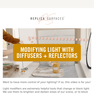 How to Use Diffusers + Reflectors