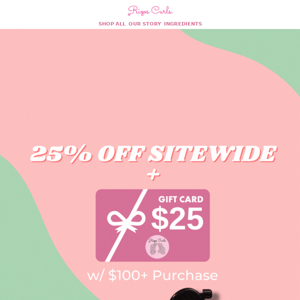 25% OFF SITEWIDE CYBER MONDAY STARTS NOW! 👩🏽‍💻
