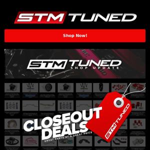 Closeout deals, OEM & In Stock Fab Parts! | STM Tuned Inc