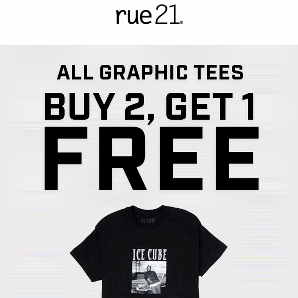 a FREE graphic tee 💋 just for Rue21