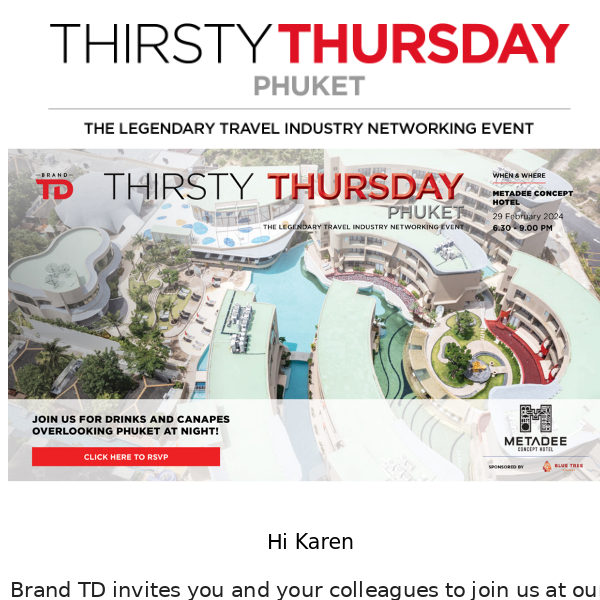 Thirsty Thursday Phuket is returning in February 2024!