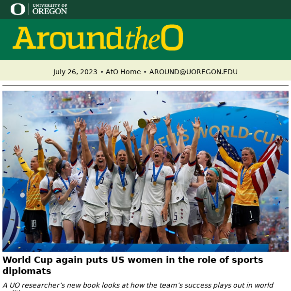 World Cup ambassadors, teens find health outdoors, octopus eyes, more
