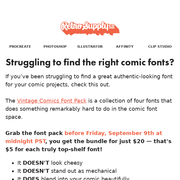 Struggling to find the right comic fonts?