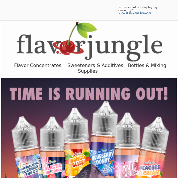 Time Is Running Out at FlavorJungle.com