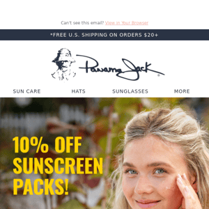 Stock Up On SPF - 10% OFF + Free Backpack